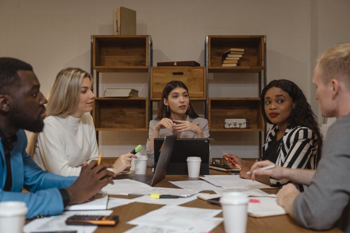 Corporate executive meeting